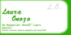 laura onozo business card